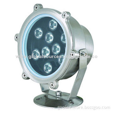 LED Underwater Light, 6/9W, 150*160mm, CE- and RoHS-approved, 2 Years Warranty